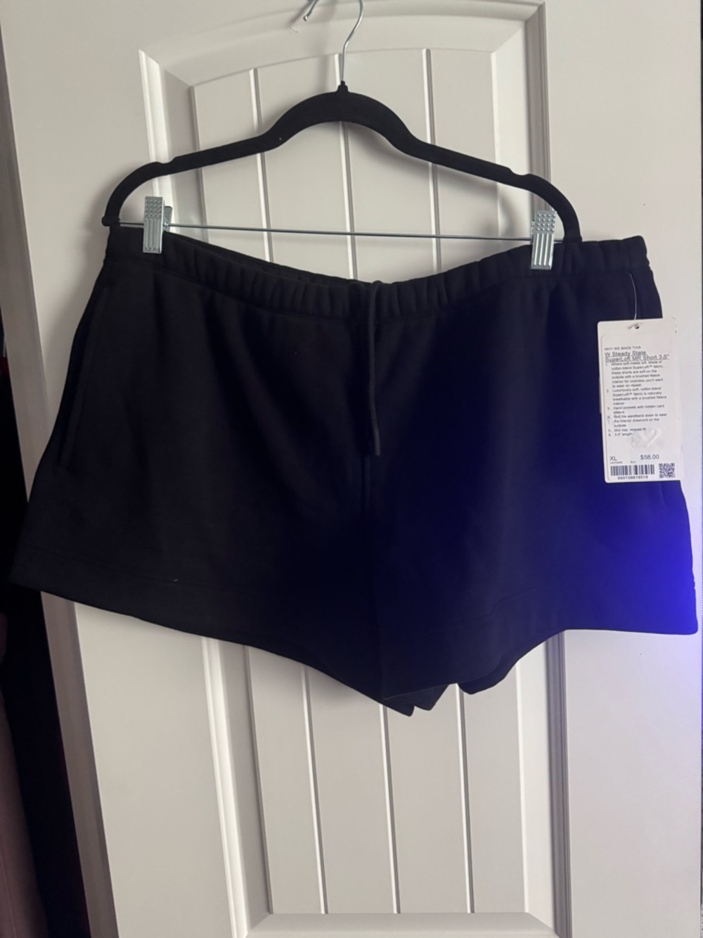 Womens Black steady state short Casual Drawstring Shorts Sz xl NWT